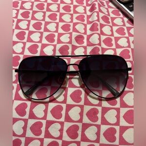 Black Aviator Sunglasses
